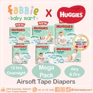 [Fabbie Baby Mart] Huggies AirSoft Tape Diaper Super Jumbo Pack - NB/S/M/L/XL/XXL