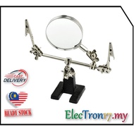 Helping Hand With Magnifying Glass for Soldering