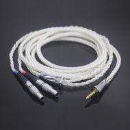 16 Core Pure Silver 2.5mm 4.4mm 3.5mm XLR Earphone Cable For Focal Utopia Fidelity Circumaural Headp