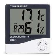 NEW Digital LCD Hygrometer Temperature Humidity Meter Gauge Clock