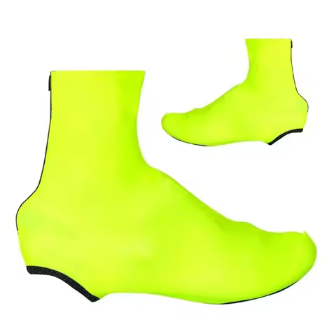 FLUO YELLOW SUMMER Cycling Shoe Cover Sneaker Overshoes Road Bicycle Bike MTB Cycling Shoe Cover Siz