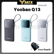 🆕Yoobao Q13 10000mAh Built in Cable Fast Charge with Digital Display (PD 20W / QC3.0 / SCP)
