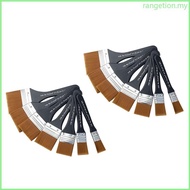 RAN 1 7PCS Flat Paint Brushes Trim Paintbrush Stain Cleaner Brush for Applying Gesso Acrylic Paint O