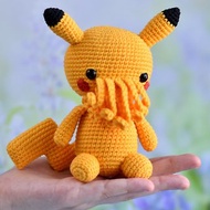 Pikachu cthulhu crochet / Lovecraft cthulhu plush / Cthulhu Stuffed