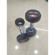 Taiwan Pro-Care Iron Core Rubber Dumbbells - Weight Levels 2.5Kg, 5Kg, 7.5Kg, 10Kg (1 Piece)