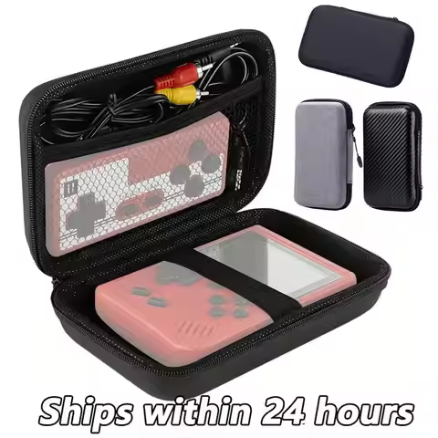 EVA Retro Game Console Storage Bag For Miyoo Mini Plus/ /R35S / RG35XX/ RG35XX PLUS/XU10 Waterproof 