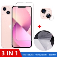 3-in-1 For iPhone 15 Pro Max Plus 9h Tempered Glass 3-in-1 For iPhone 11 12 13 14 15 Pro Max