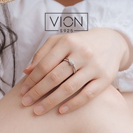 Vion S925 Ring 12011, 925 silver ring silver/, replica crystal zirconia ring
