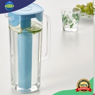 Water Pitcher jar set Drinking Water Pitcher Bottle with Lid Clear Transparent Blue 1.3L MOP Pitcher