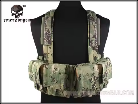 emersongear LBT1961K Style 7.62 Tactical Chest Rig, Combat Vest, AOR2, EM2978B