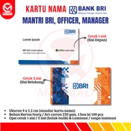 BRI BANK BUSINESS CARD BRI MANTRI BUSINESS CARD/ BRI BANK/