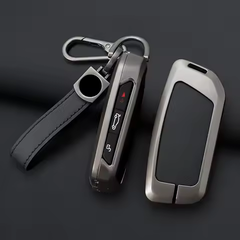 Zinc Alloy Leather Car Key Holder for BMW i7 X7 X5 G07 LCI iX I20 X1 U11 740Li Series G70 G09 XM U06