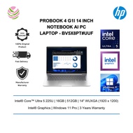 HP ProBook 4 G1i BV5X8PT 14" Laptop/ Notebook (Ultra 5 225U, 16GB, 512GB, Intel, W11P, AI) BV5X8PT#U