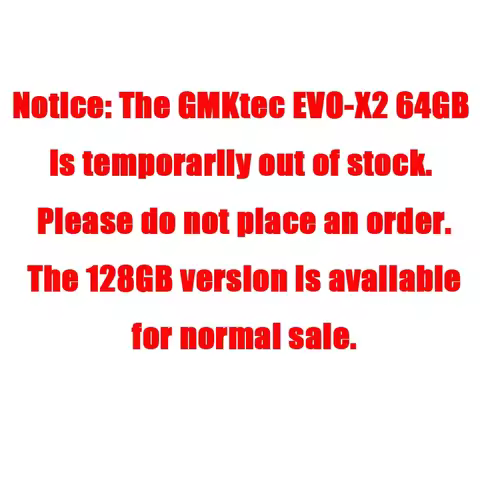 GMKtec EVO-X2 MINI PC Ryzen Al Max+ 395 LPDDR5 8000MHz PCle 4.0 M.2 2280 SSD Windows11 Pro USB4.0*2 