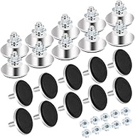 CODIRATO Pack of 20 Adjustable Furniture Feet, Metal Furniture Legs, M8 x 40 mm, Levelling Feet with