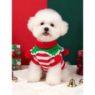 Dog Clothes Autumn Winter Warm Christmas Sweater Cute Pet Bichon Small Dog Bichon Teddy Bichon Winte