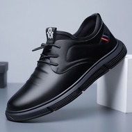 Men Shoes Spring Autumn Casual Shoes Men Fashion Casual Leather Shoes Comfortable Soft Leather Briti