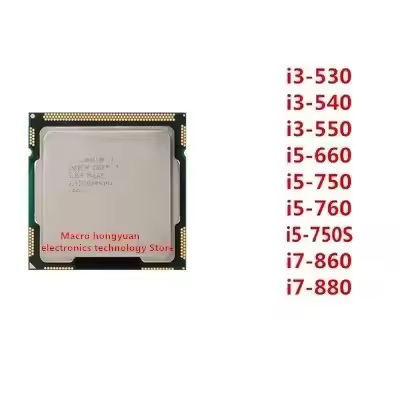 i3-530 i3-540 i3-550 i5-650 i5-660 i5-750 i5-760 i7-860 i7-870 i7-880 loose chip 1156 pin CPU