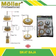 MATA MOLLAR 5pcs Mini Grinding Wire Brush D83610 25mm 55mm 65mm Drill Bit/ Fiber Steel Brush Bowl Tu