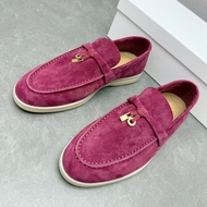 fgf Sheepskin Suede Loafers - Comfortable Flat Women's Shoes