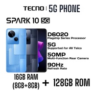 TECNO Spark 10 5G  (16GB RAM + 128 GB ROM)5Gnetwork / Mediatek Dimensity 6020 / 90Hz Refresh Rate / 