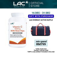 [Expiry Nov 2027] LAC Vitamin C 1000mg With Rose Hips (180 Tablets) for Immune Skin and Collagen