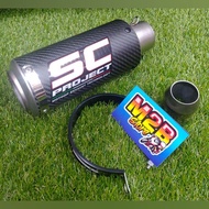 Original SC project racing exhaust, imported CARBON