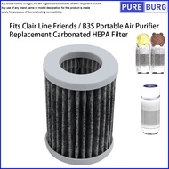 Replacement HEPA Filter Fits Clair B3S / Line Friends Portable Air Purifier