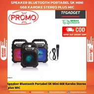 Speaker Bluetooth Portabel SK Mini 668 Karoke Stereo plus MIC