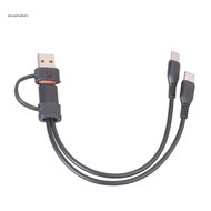 EC Type C+USB to 2 USB C Cable USB C Headphone Converter Splitter Charging Cable Replacement for Mob