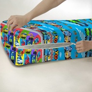sarung kasur busa resleting karakter mobil tayo / cars untuk anak cowok | sprei non karetan