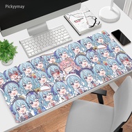 Kawaii Anime Girls Mousepad Hoshihi Suisei Hololive Pc Cute Laptop Deskpad Rubber Large Mouse Pad 80