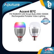 APUTURE ACCENT B7C 7W RGBWW LED Smart Bulb 2000-10000K Rechargeable Portable Video Lighting