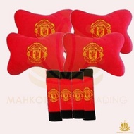 Car Seat Cushion MU Manchester United Neck Pillow Accessories/ Set of 8