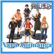 Cod Mainan Action Figur Anime One Piece Luffy Zoro Sanji Nami Ace Law