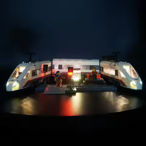 Kyglaring Led Light Kit Trains High-speed Passenger Model Lighting Set Compatible For LEGO 60051
