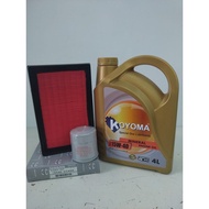 NISSAN SERENA C27 2.0 HYBRID OIL FILTER + AIR FILTER + KOYOMA 15W40 MINERAL ENGINE OIL