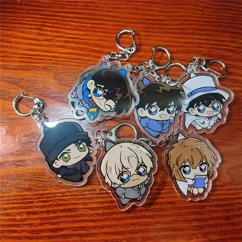 Anime Shinichi Kudo Edogawa Akai Shūichi Cosplay Acrylic Key Chain Keychain Pendant Accessories