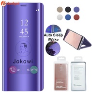 Clear View Case Samsung A8 2018 A8 Plus A8+ 2018 A9 2018 A6 A6 Plus A6+ Standing Flip Cover Casing