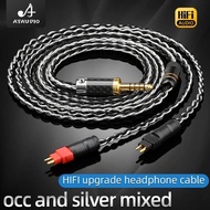 Hi-end HiFi HD650 Headphone Cable 2.5mm 3.5mm XLR Balanced 7N OCC Silver Plated for Sennheiser HD580