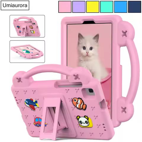 For Samsung Tab S5e S6 Lite 10.4" A A7 A8 A9 8.7 SM-X110 A11+ Plus SM-X230 X210 X200 Kids Stand Shoc