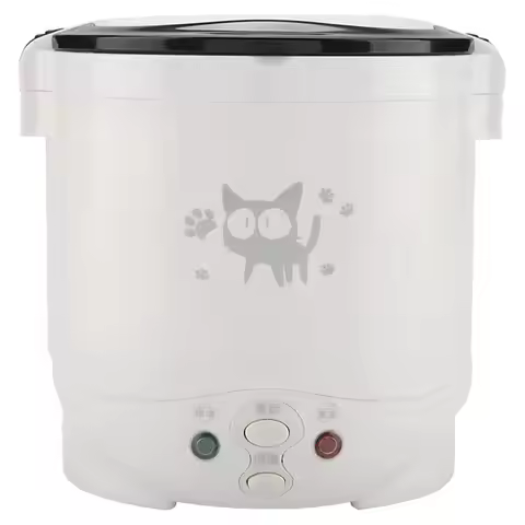 Y15A Mini Rice Cooker Car Portable Travel Rice Cooker Non-Stick Multi-Function Rice Cooker Electric 