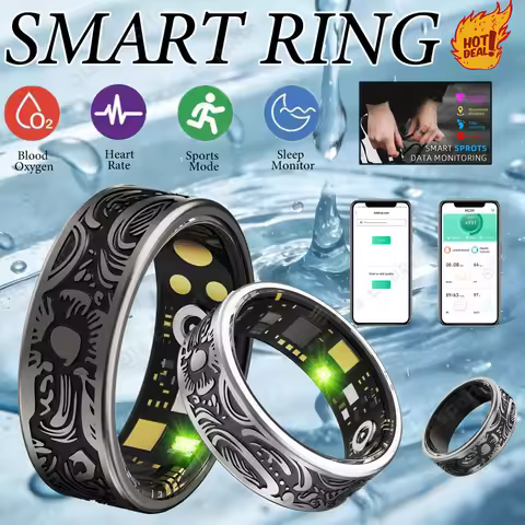 Smart Ring Heart Rate Blood Pressure Blood Oxygen Sleep Monitoring Step Counting Activity Tracking F