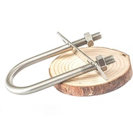 M6m8m10Stainless Steel304Extra Long Full Set U Type Bolt Screw U Fixed Riding Tube Clamp Hoop Buckle