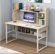 （訂貨價$330up）加高書架 電腦枱+雙層鋼架 (80cm|100|120寬) 書枱 電腦桌 書桌 Desk
