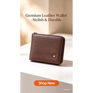 RAV DESIGN, Original Genuine Leather, Men's  zipper Wallet