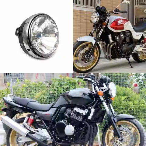 For Honda Hornet CB 400 CB500 CB 600 CB1300 VTR250 VTEC400 CB 900 1100SF Motorcycle Round Headlamp H