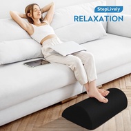 CHERRY Leg Support Memory Pillow Ergonomic Under Desk Foot Rest - Footrest Cushion for Computer Chair at Home, Office