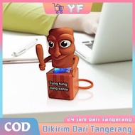 GANTUNGAN Tung Tung Suhur Voice Keychain Action Figure Tung Tung Sahur Collection