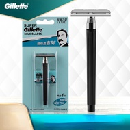 Gillette double-sided manual razor/men's razor/Gillette blue blades